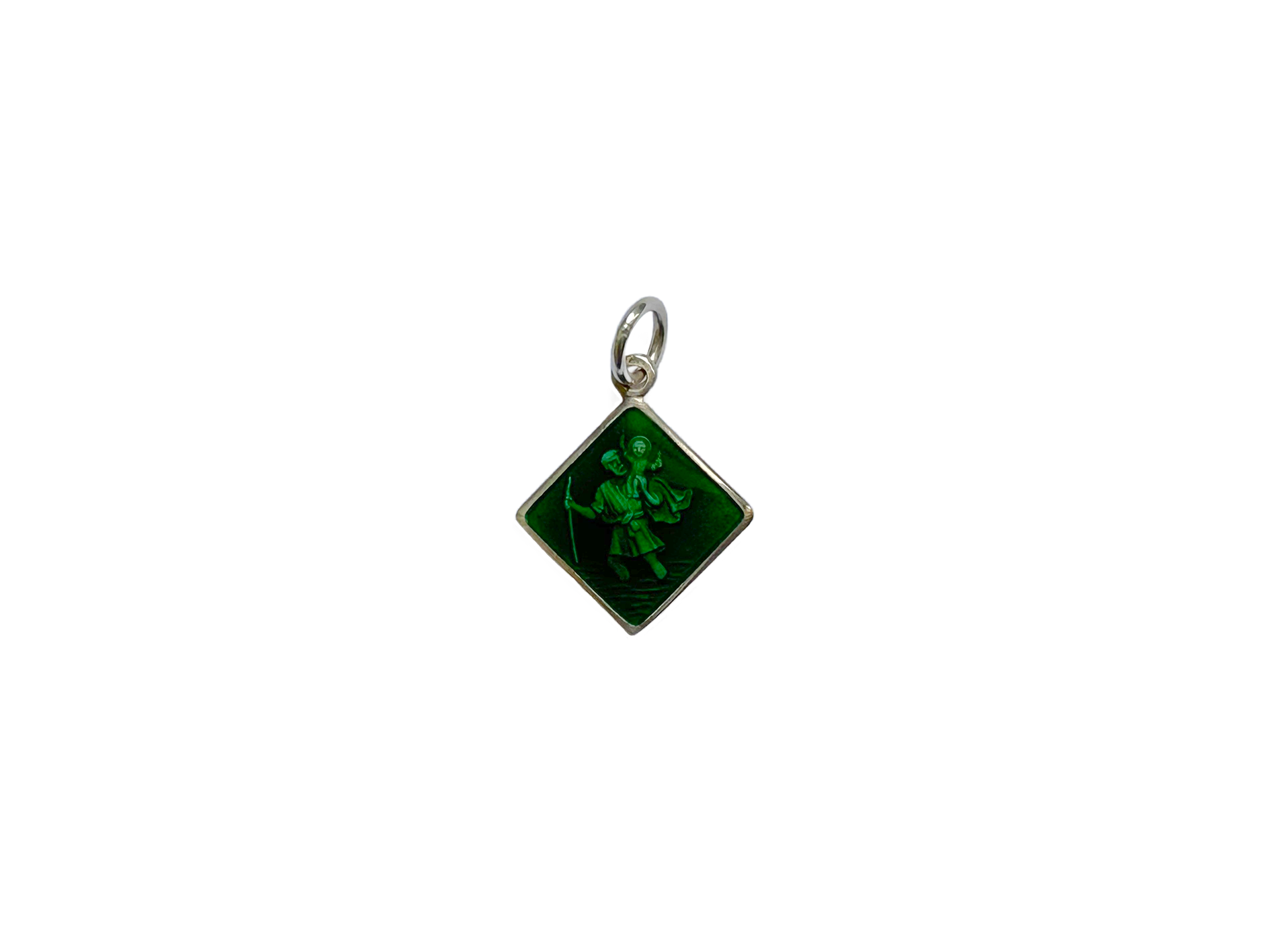 Green Enamel St. Christopher.png