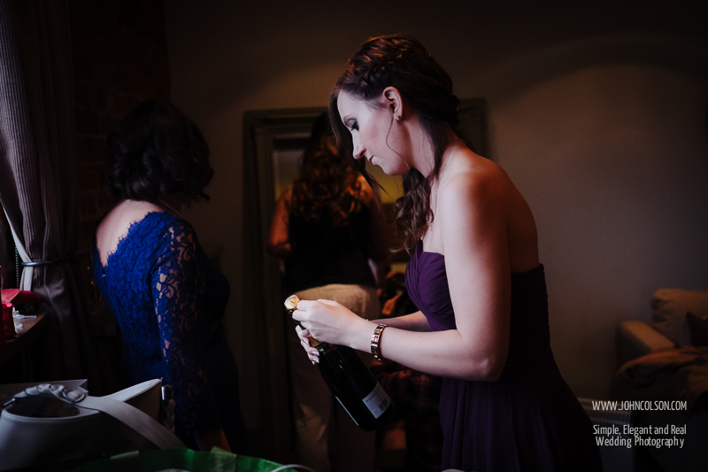 Bridesmaid at Curradine Barns, Worcestershire