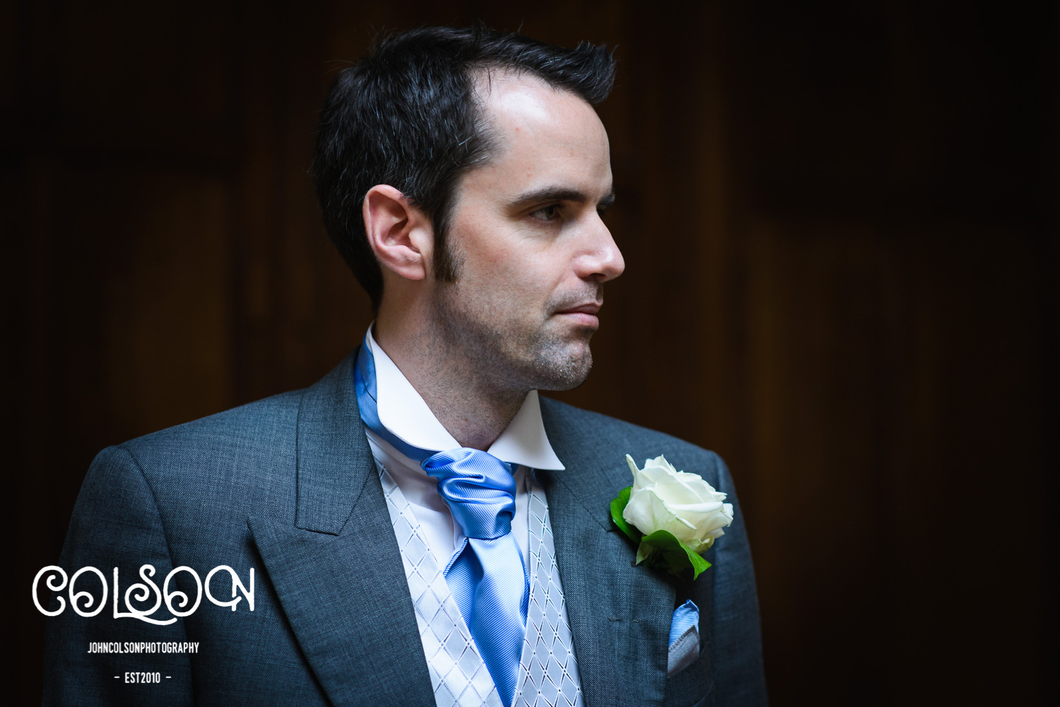 Chris looking a little pensive ahead of his wedding to Kiri.