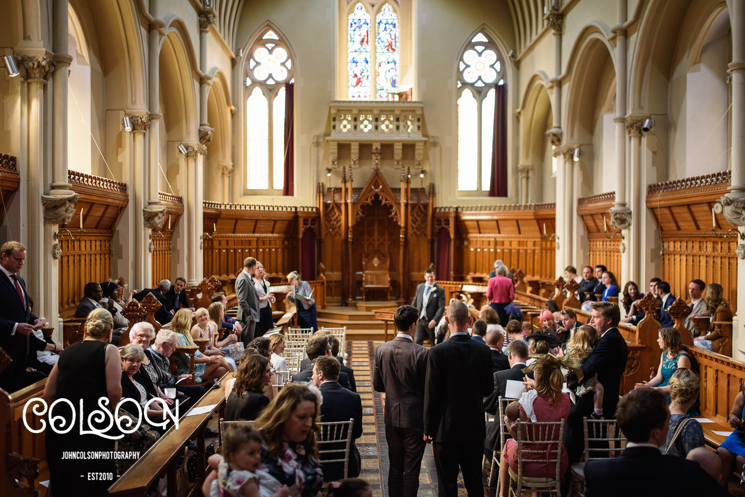 The Abbey at Stanbrook Abbey. A really beautiful spot for a wedding ceremony.