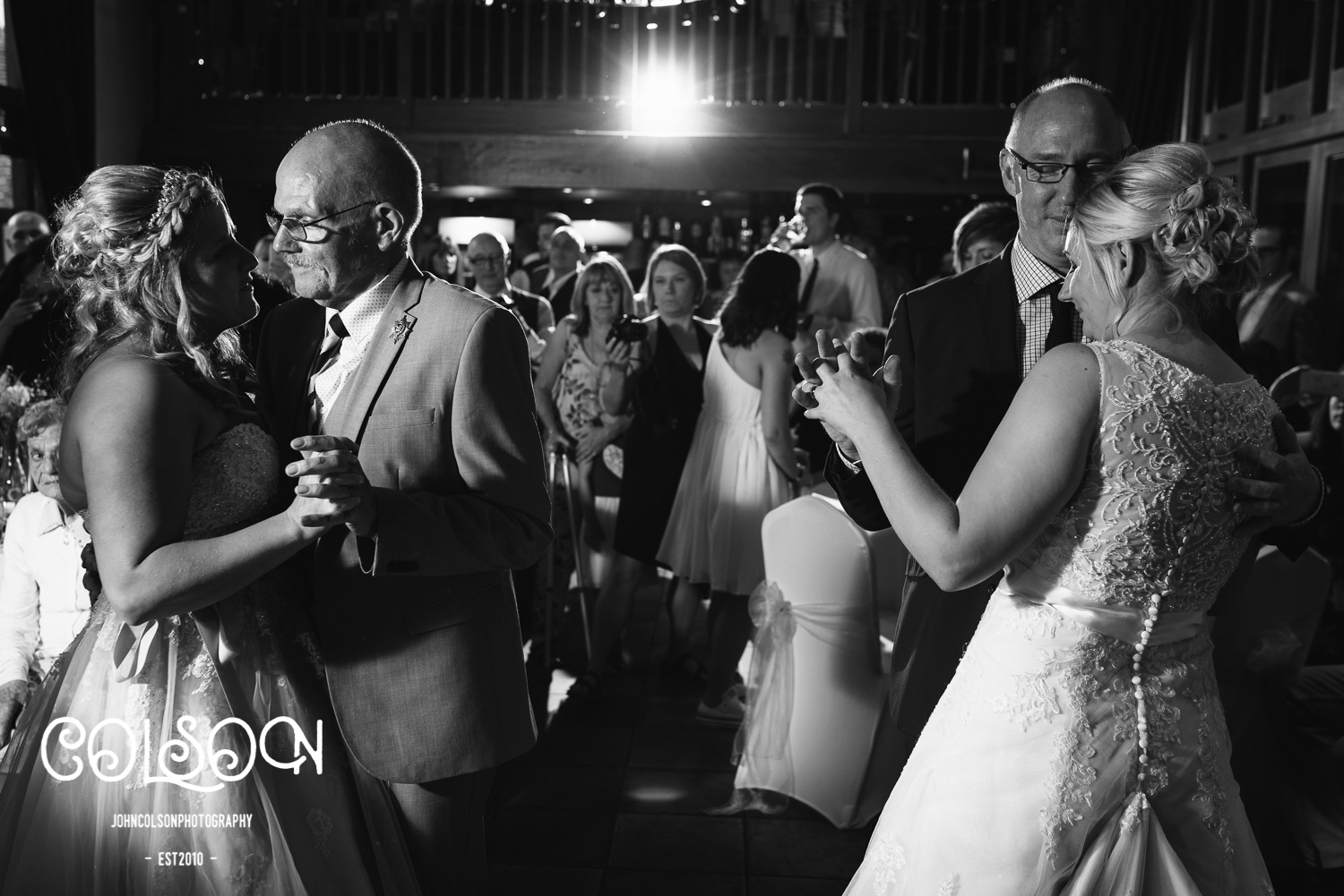 Father and Daughter dance... kinda tricky lighting and space wise but I love this shot :-)