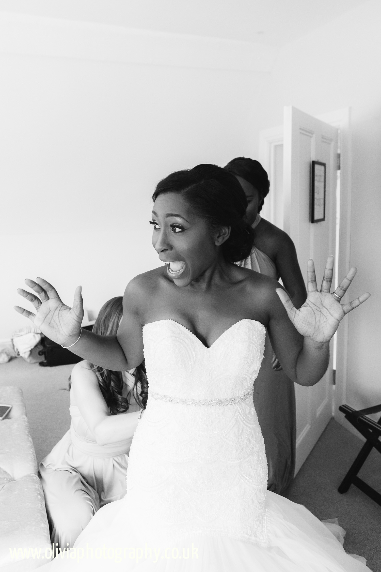 A lovely shot from Mel... I had to leave to arrive at the church before Toyosi, so Mel stayed behind to capture a few of the last minute preparations...