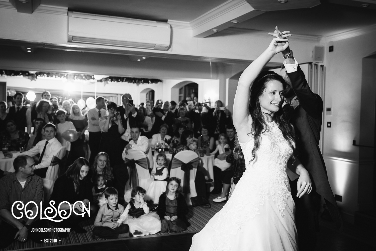 David and Melissa's first dance. There was a lot of 'twirling' involved!