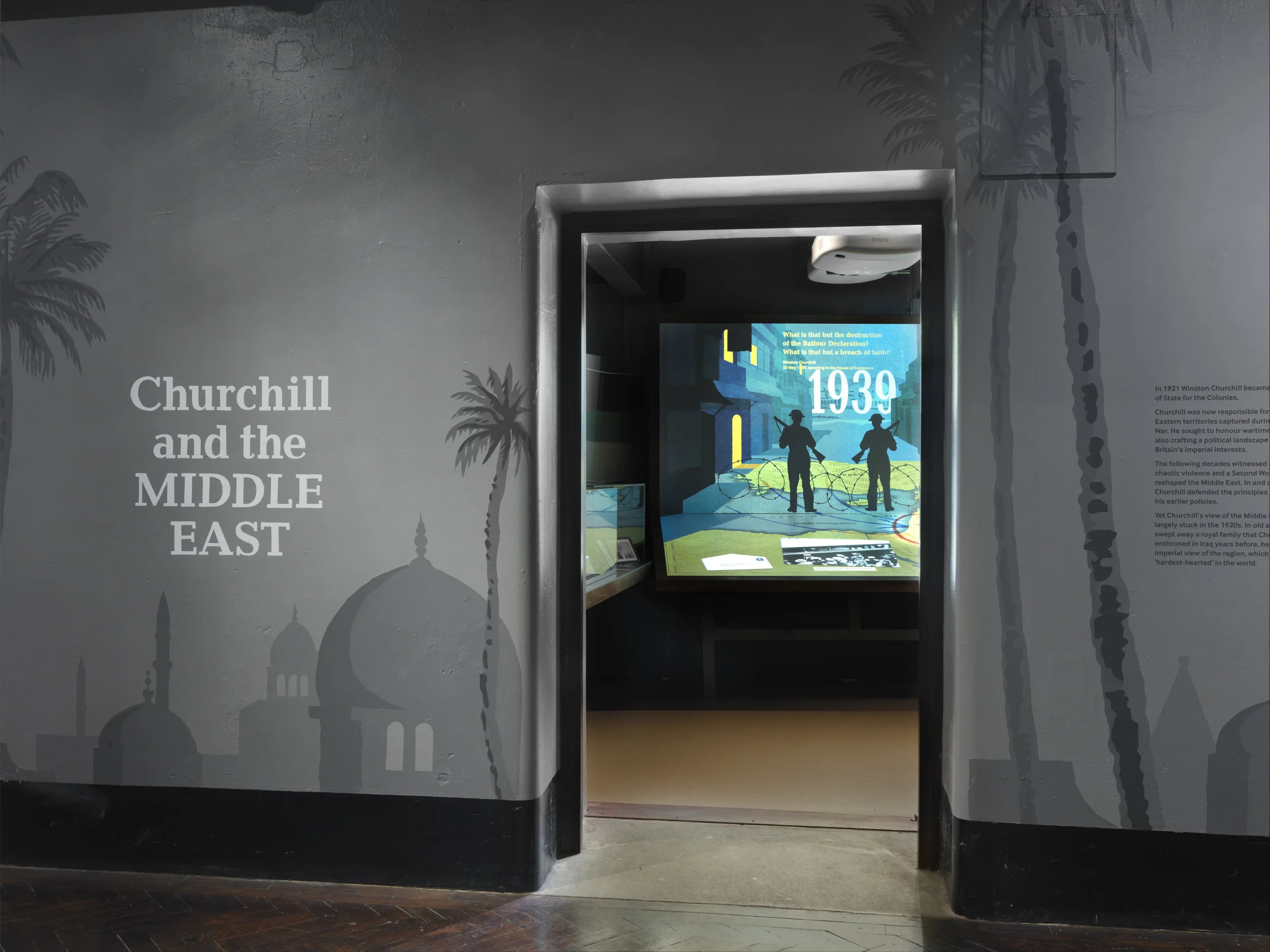 I.W.M. - Churchill War Rooms - Churchill and the Middle East