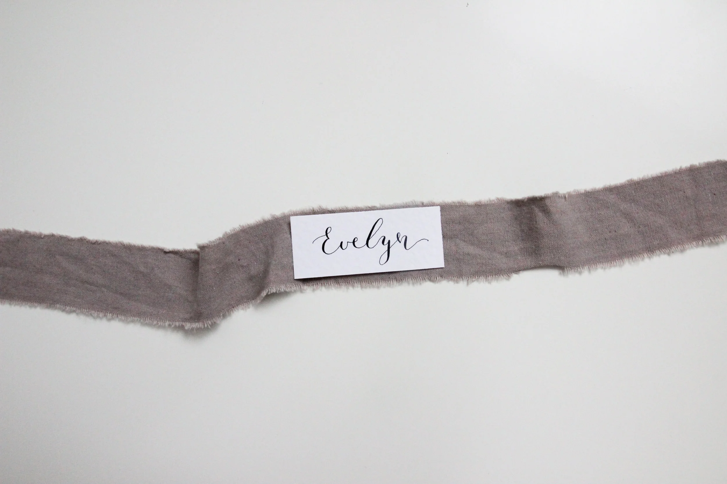 modern calligraphy wedding stationery, place name