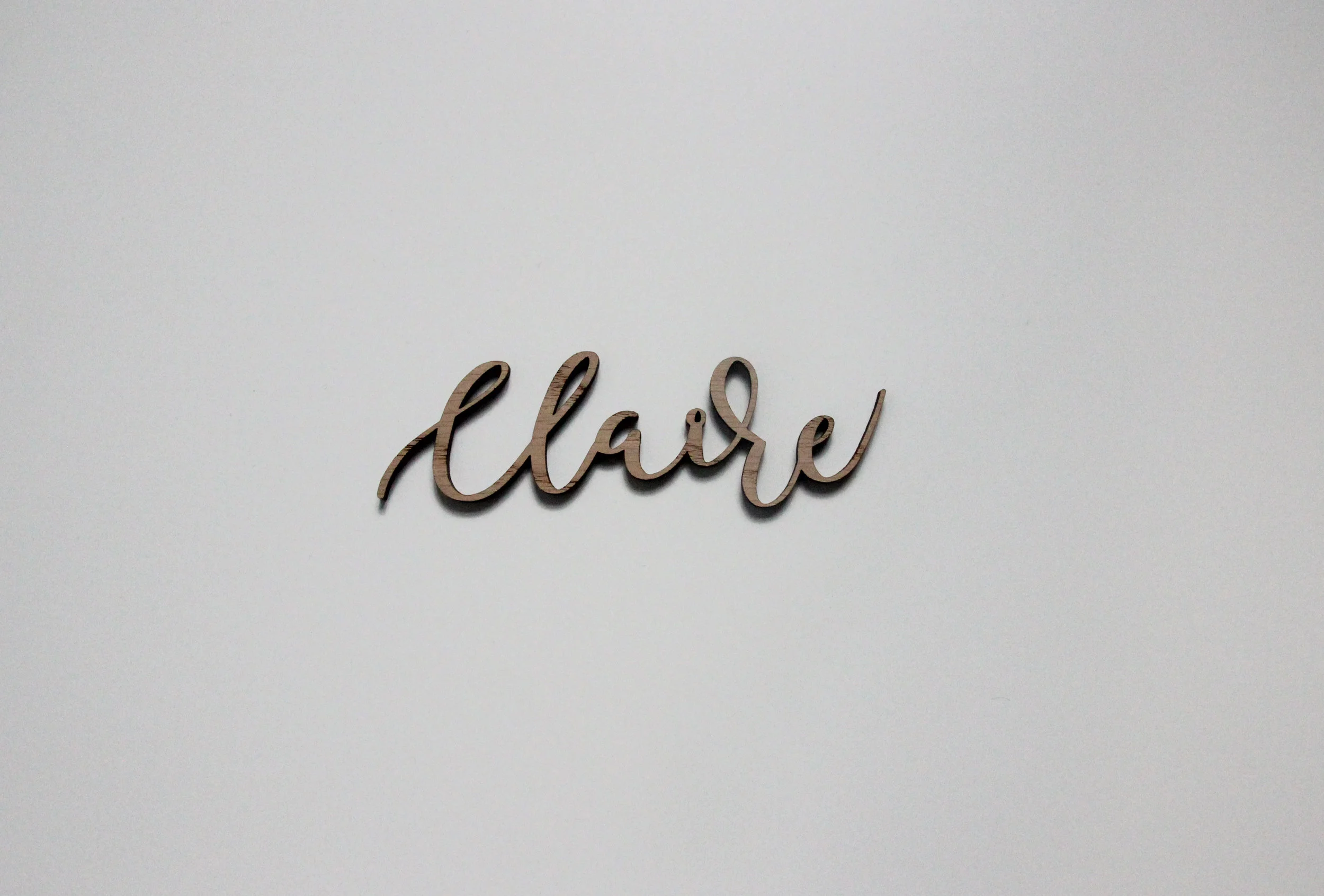 laser cut, wooden, gold, silver, modern calligraphy wedding stationery, place name