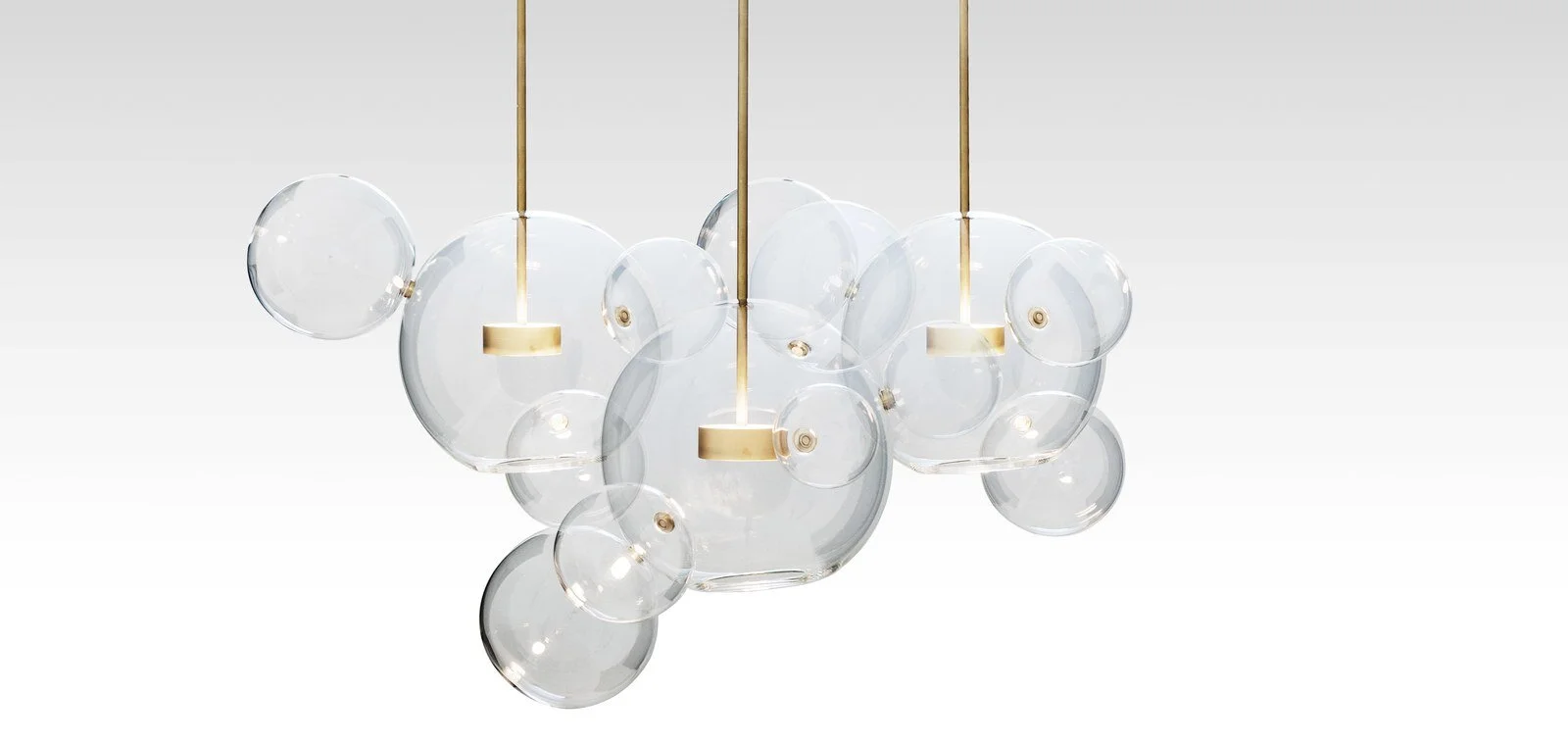 Amy Lau DesignOne of Giopato &amp; Coombes’s first designs, based on the lightness of soap bubbles, the Bolle collection has long been favored by Lau for the reflective light quality created from the handblown spheres as well as its customization op…