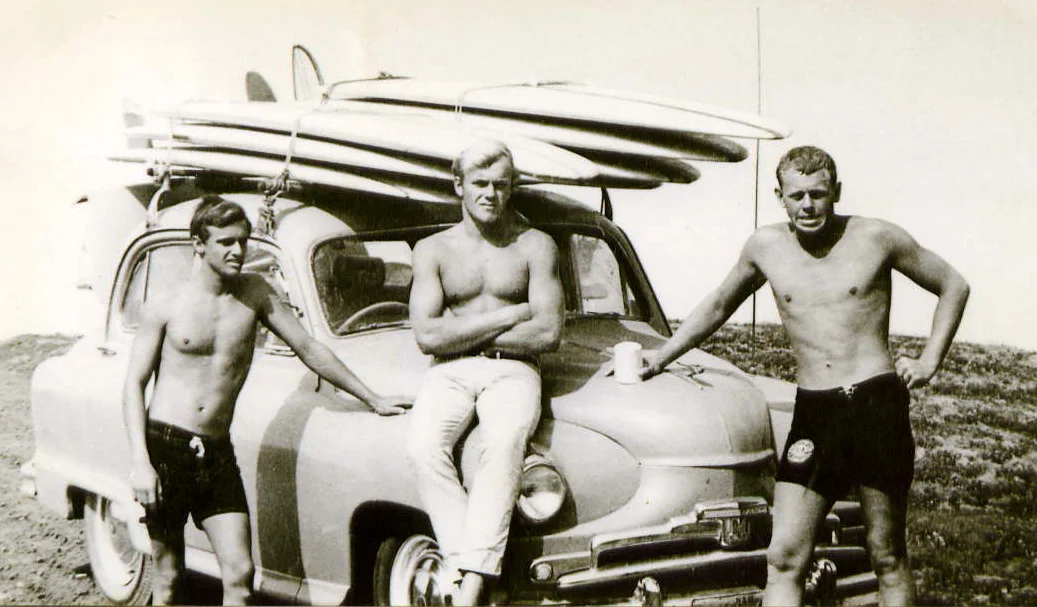 Yallingup surfers. Circa 1970.