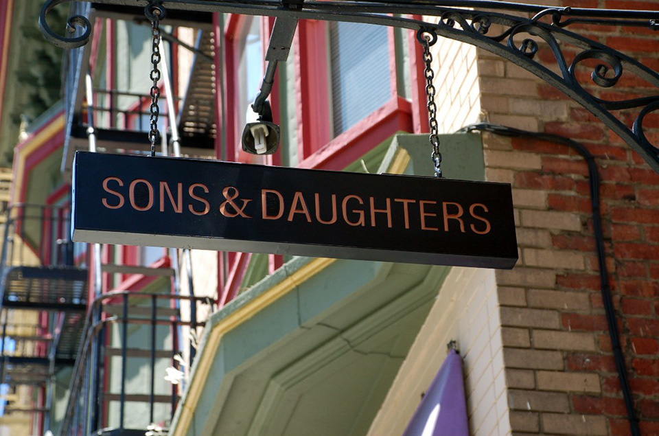 Photos courtesy of Sons & Daughters
