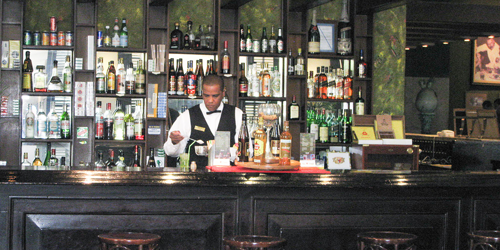 A typical bar in Old Havana