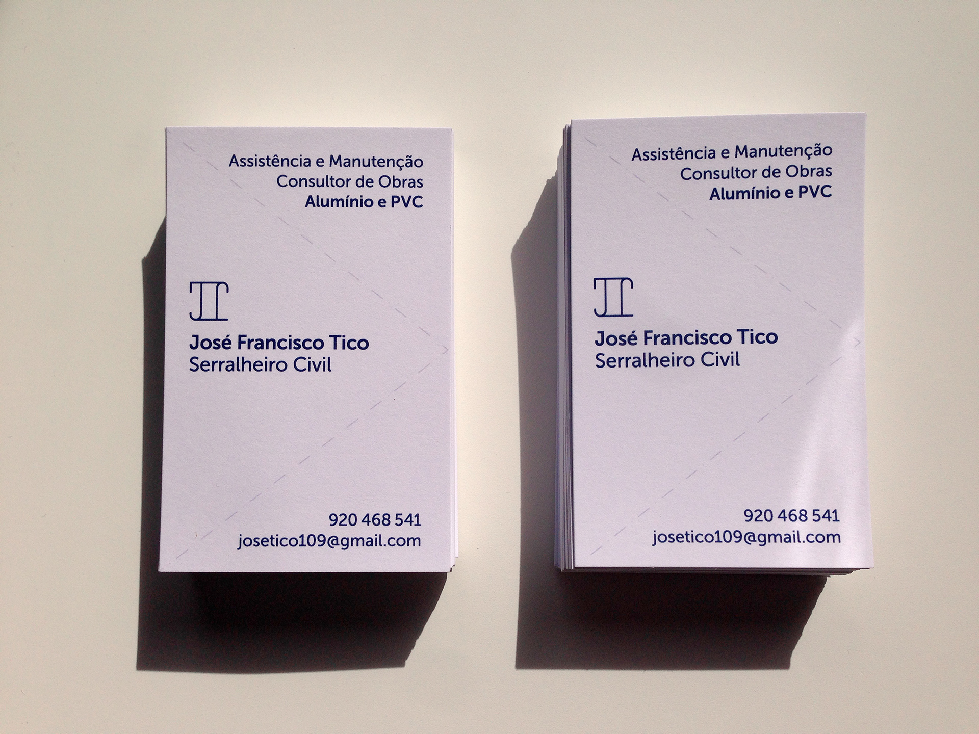 Business cards for José Tico (my father).