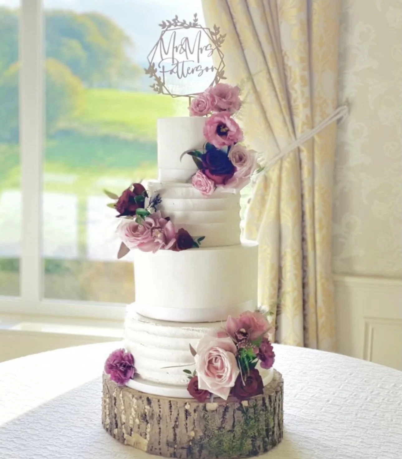 FONDANT BUTTERCREAM COMBO — SUGAR FLOWER CAKE COMPANY BESPOKE WEDDING
