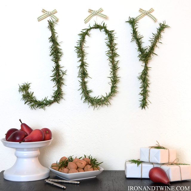 DIY  |  Rosemary Letter Wreath
