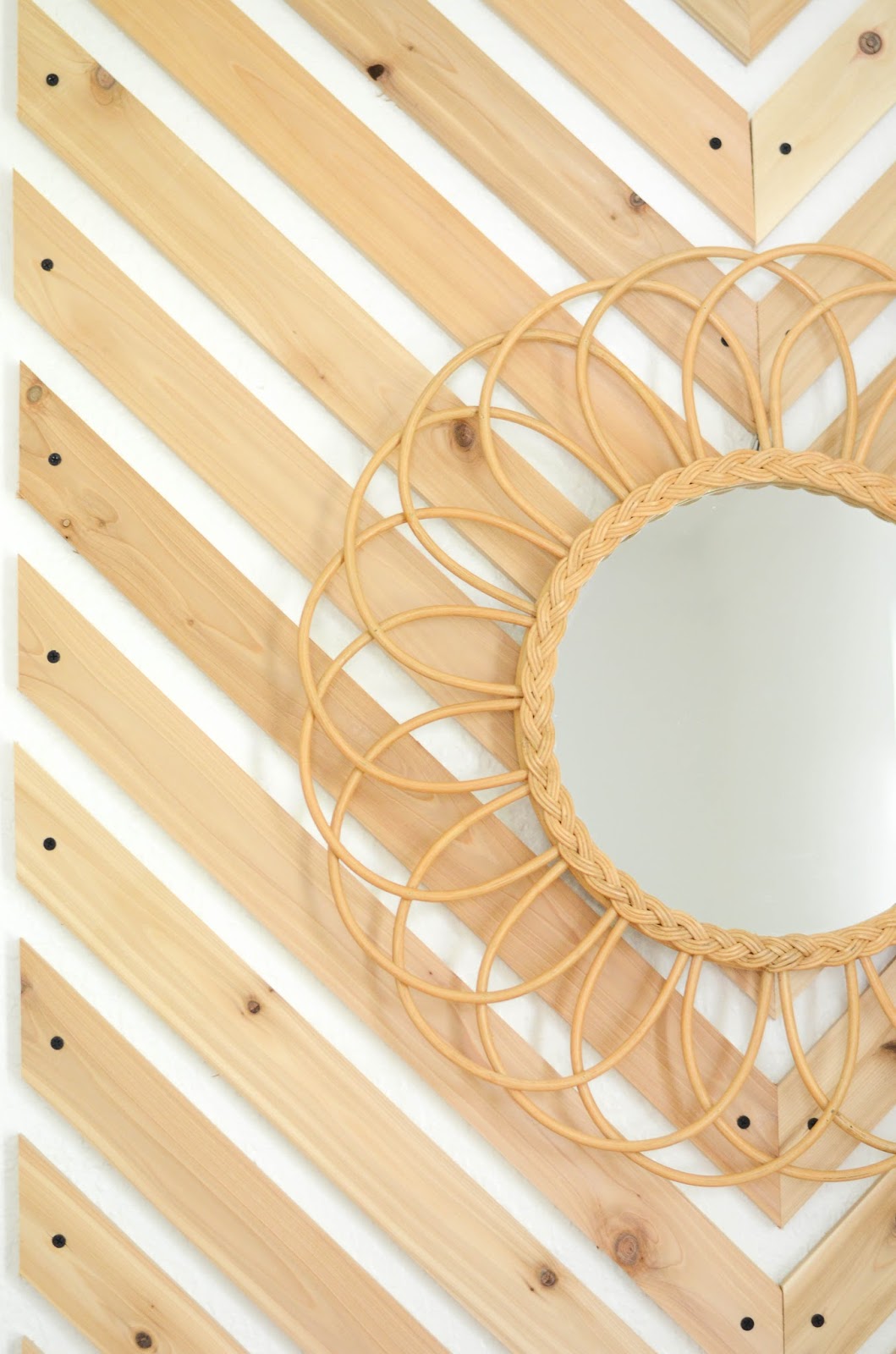 Chevron Herringbone Accent Wall