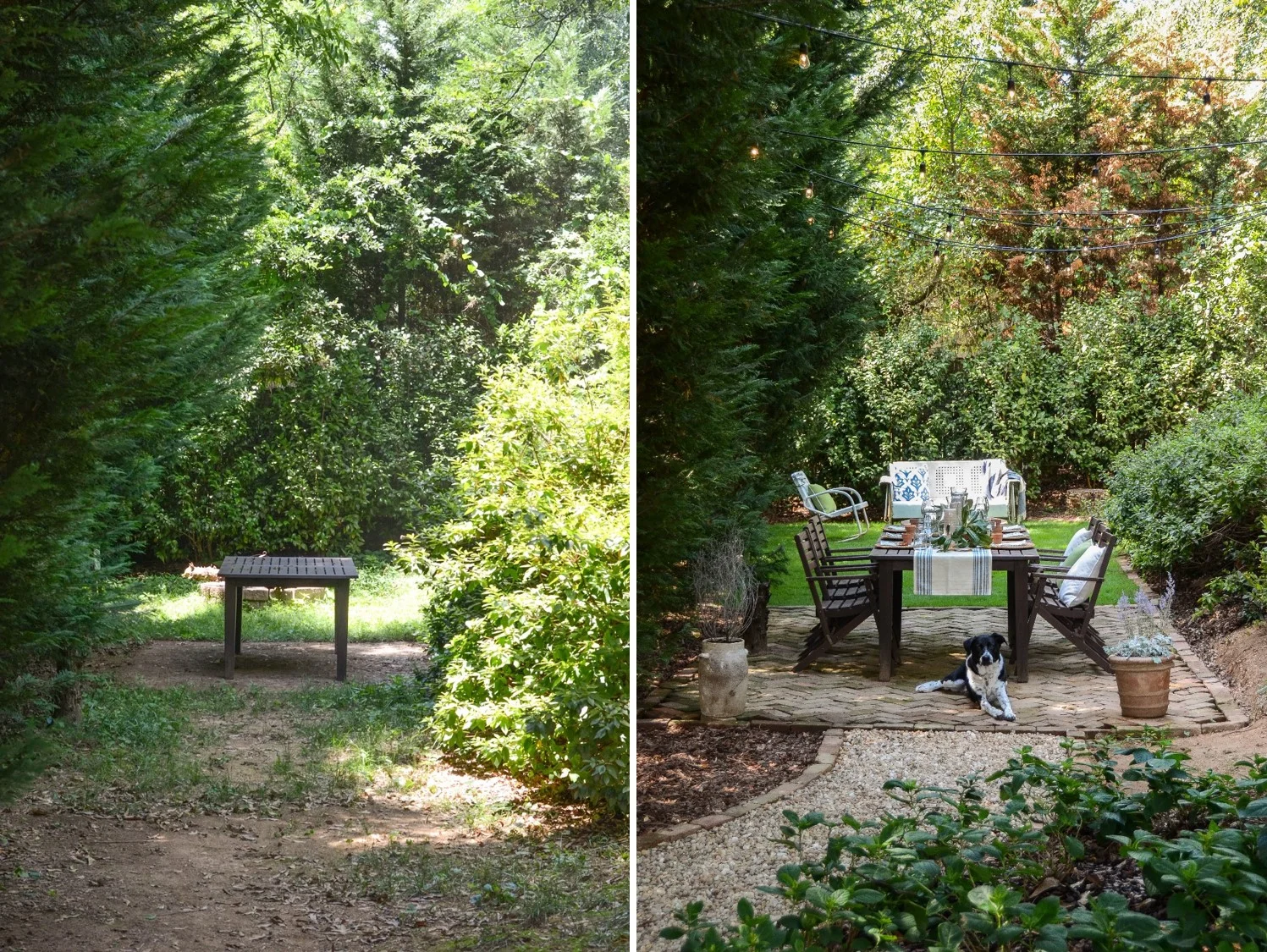 Before After Backyard Makeover Part I Iron Twine