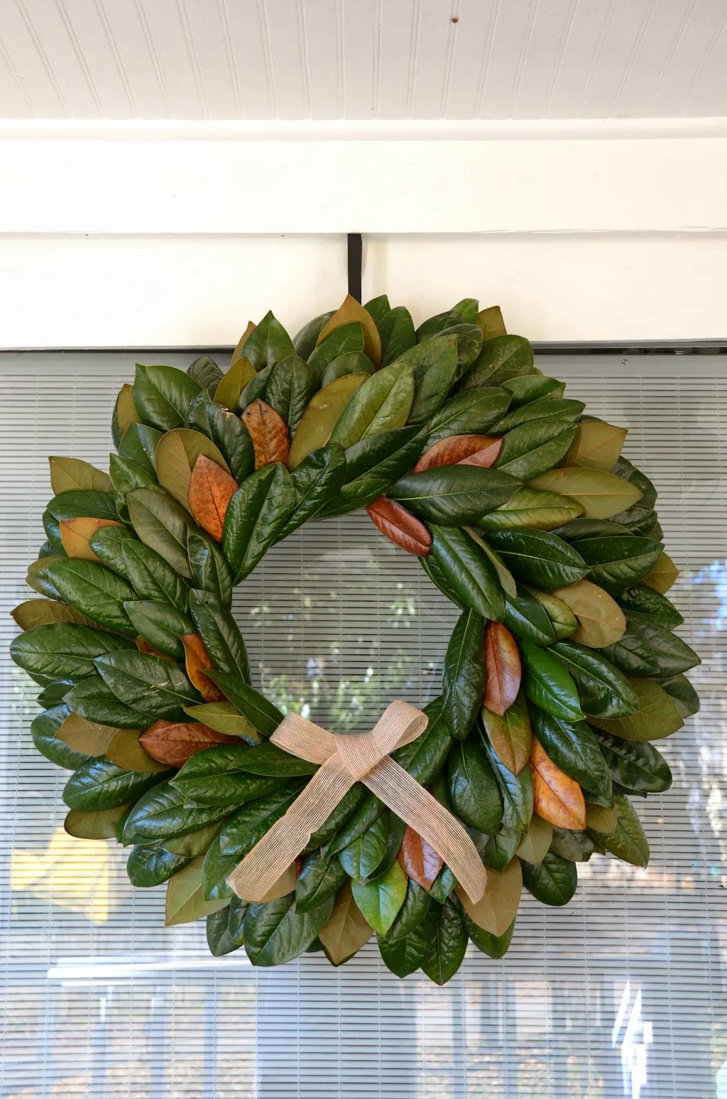 DIY Magnolia Wreath