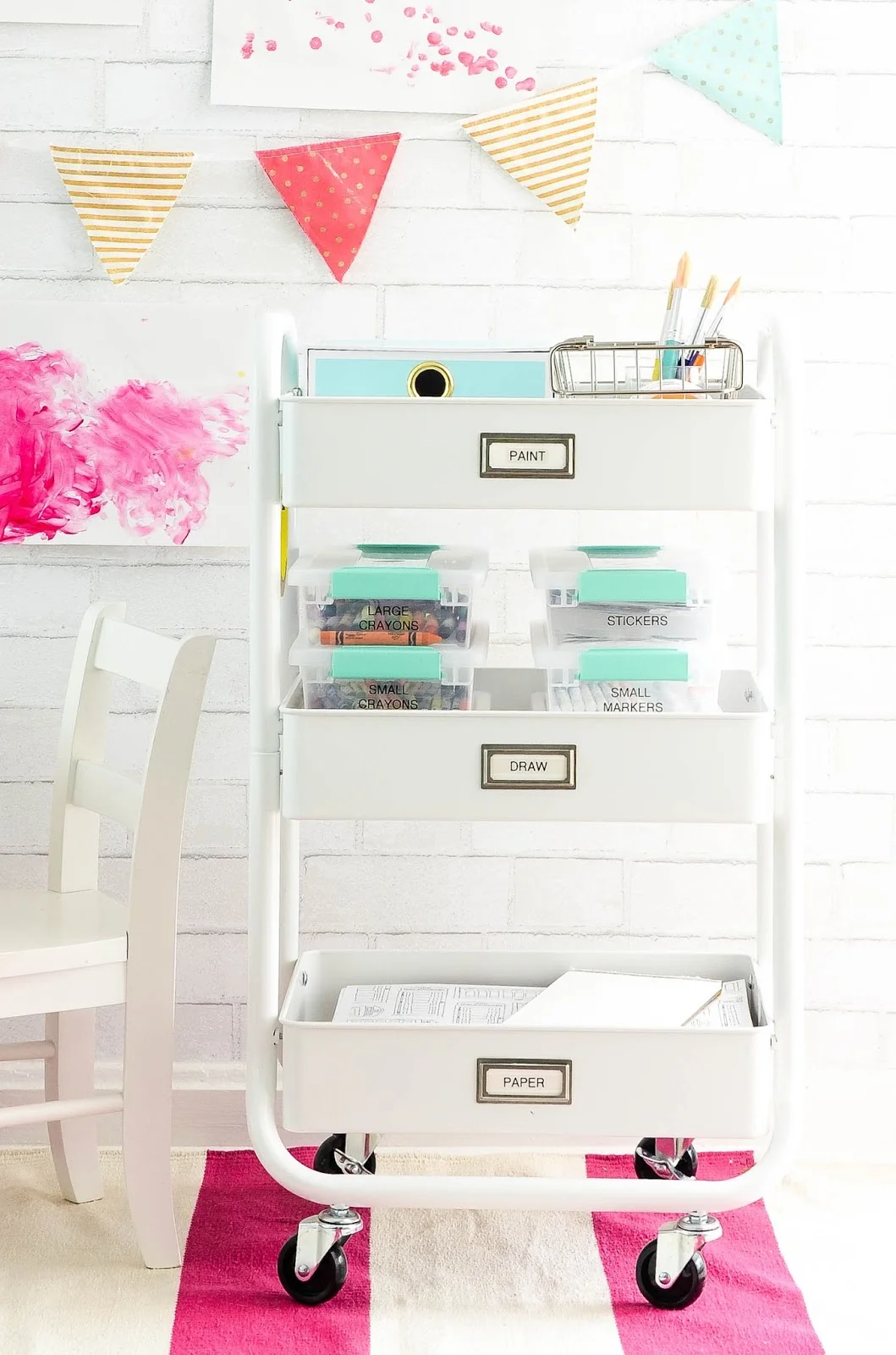 How To Organize Art & Craft Supplies in a Small Space