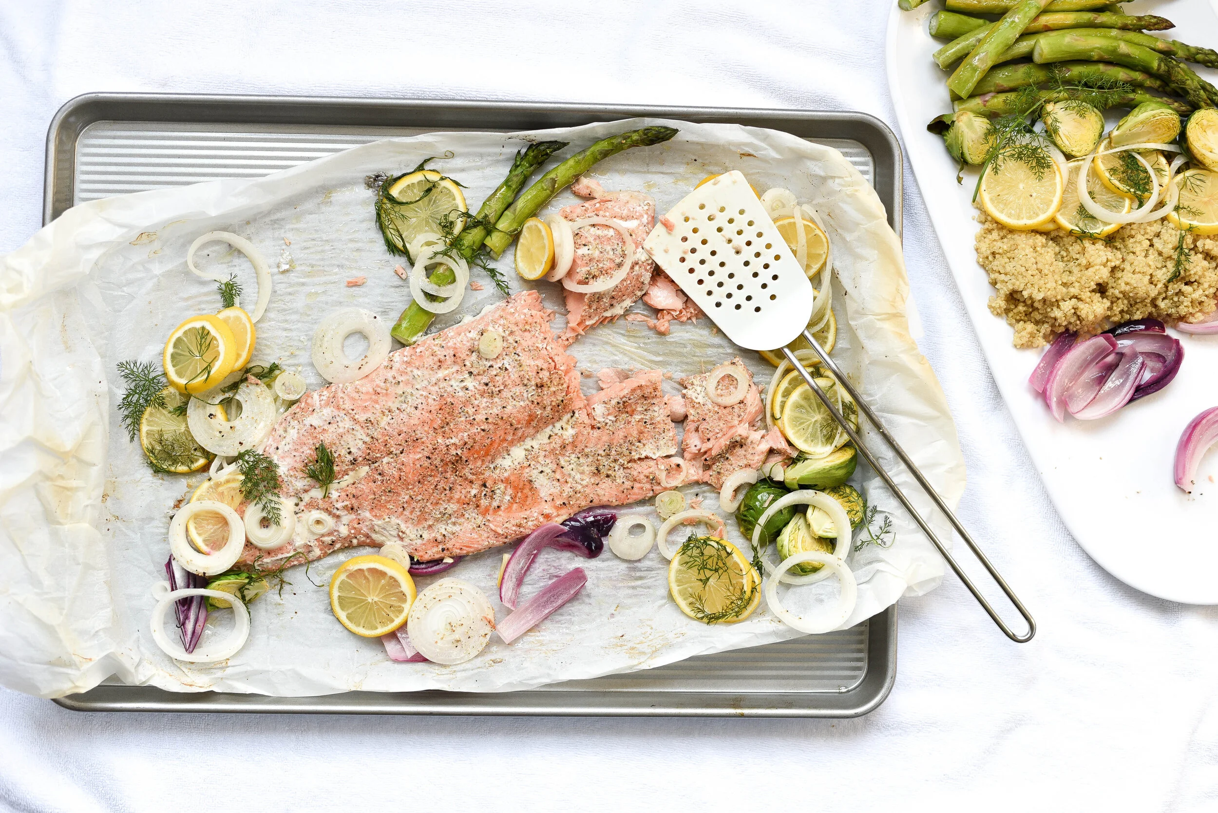 Sheet Pan Salmon &amp; Vegetables