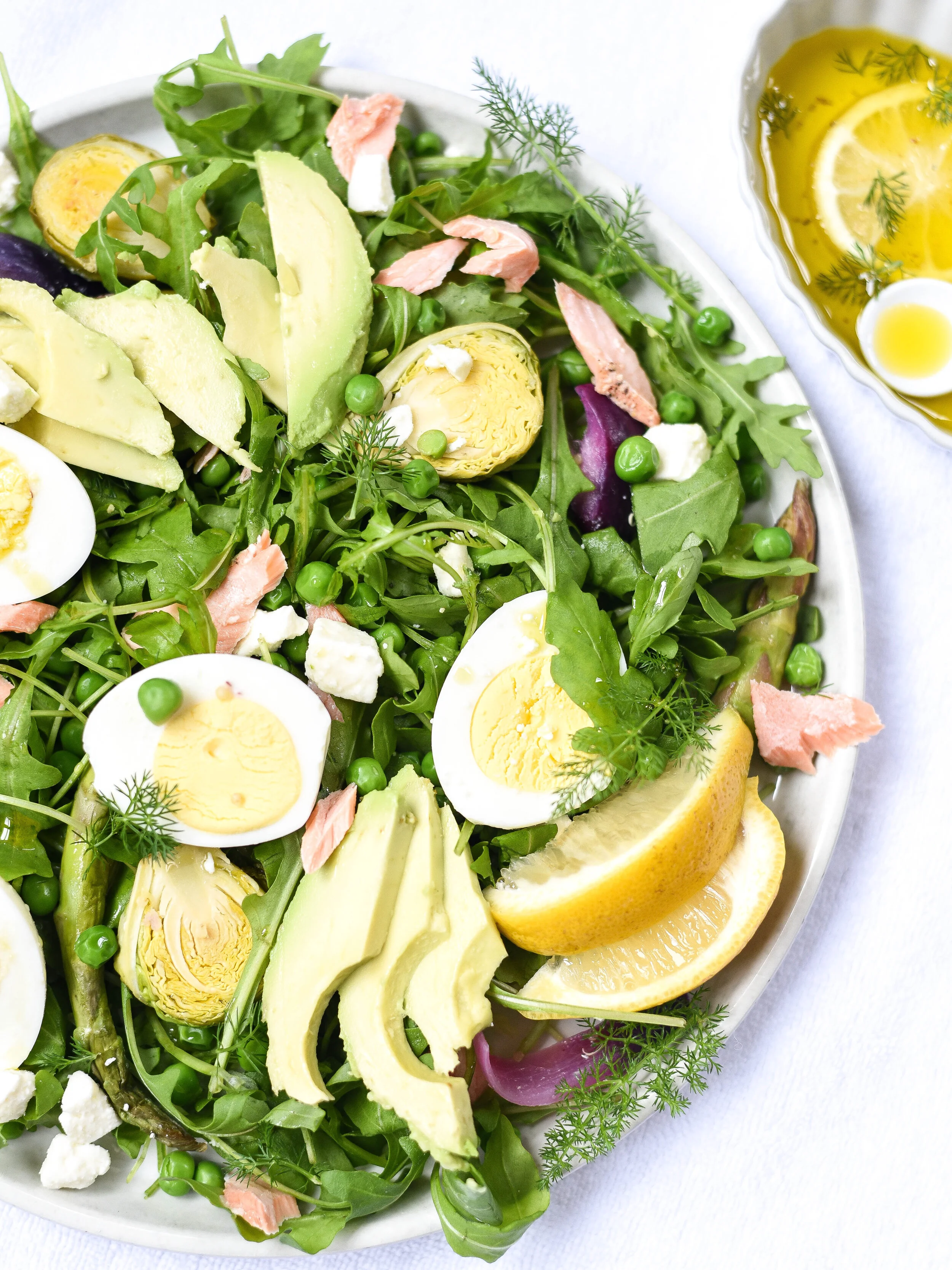 Salmon Salad With Peas &amp; Avocado