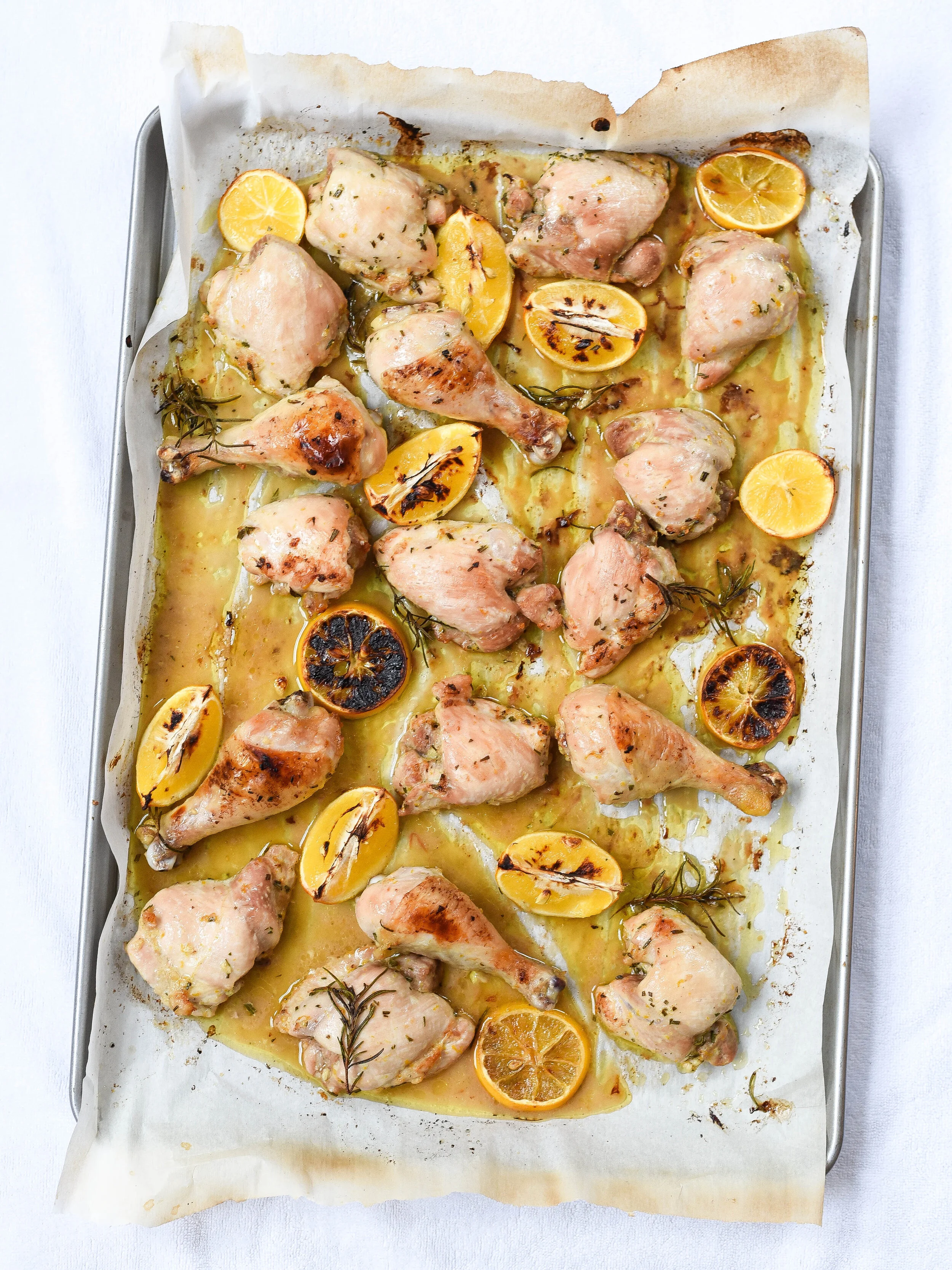 The Sunday Supper Club | Sheet Pan Rosemary Lemon Chicken