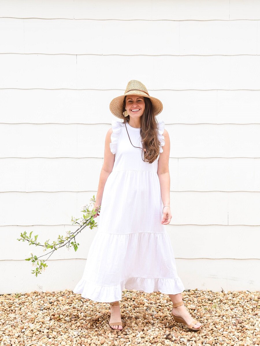 White Cotton Dress | Now $28