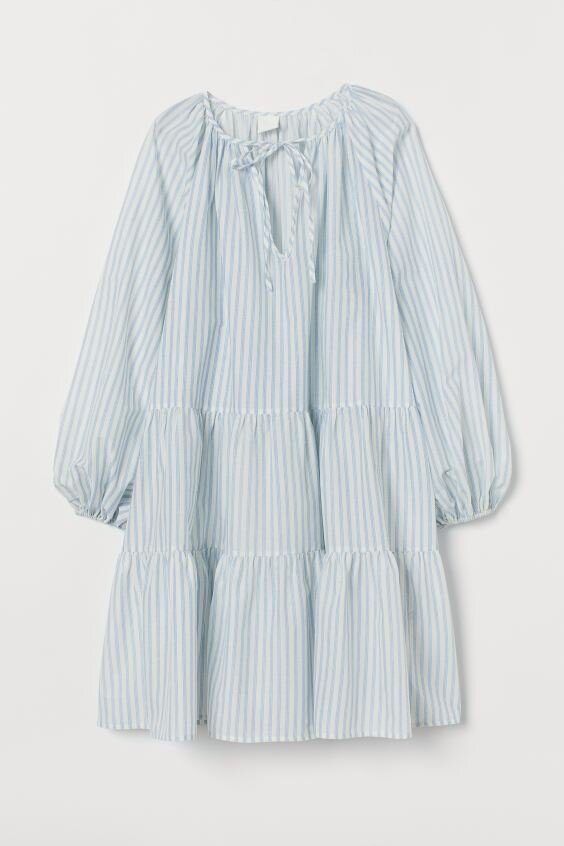 Cotton Blue Stripe Dress  |  $30