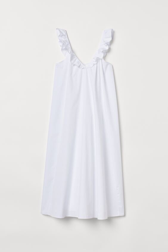 White Cotton Dress, $25