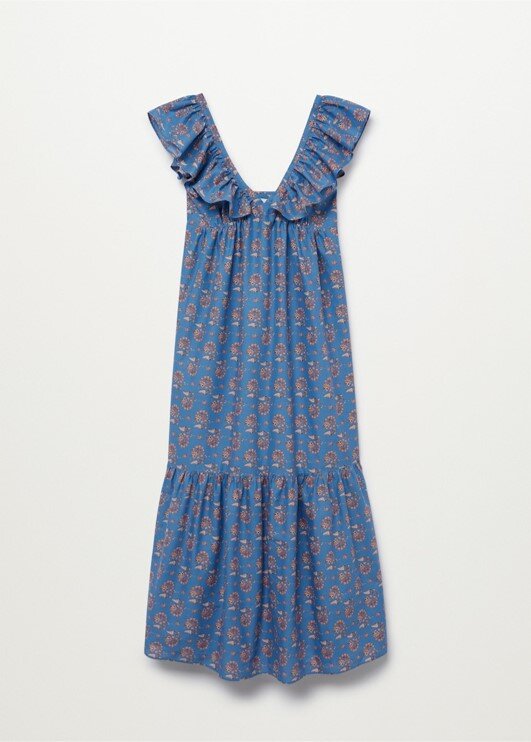 Cotton Ruffle Dress, $99