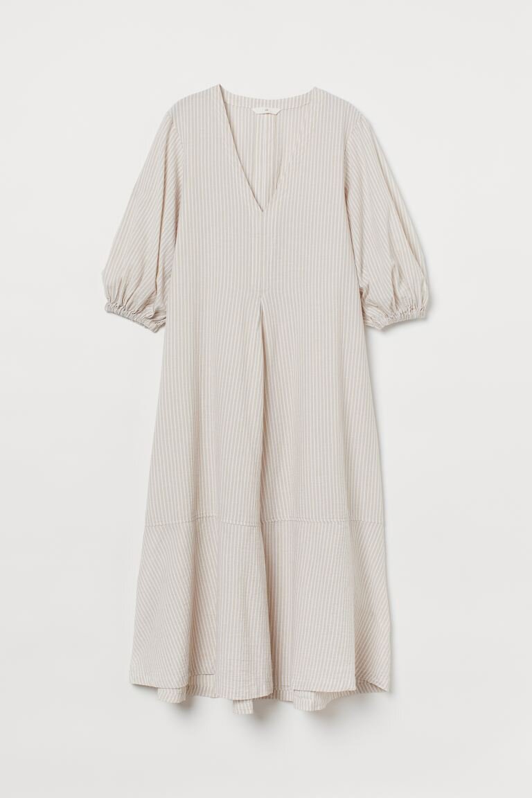 Cotton Stripe Dress, $34