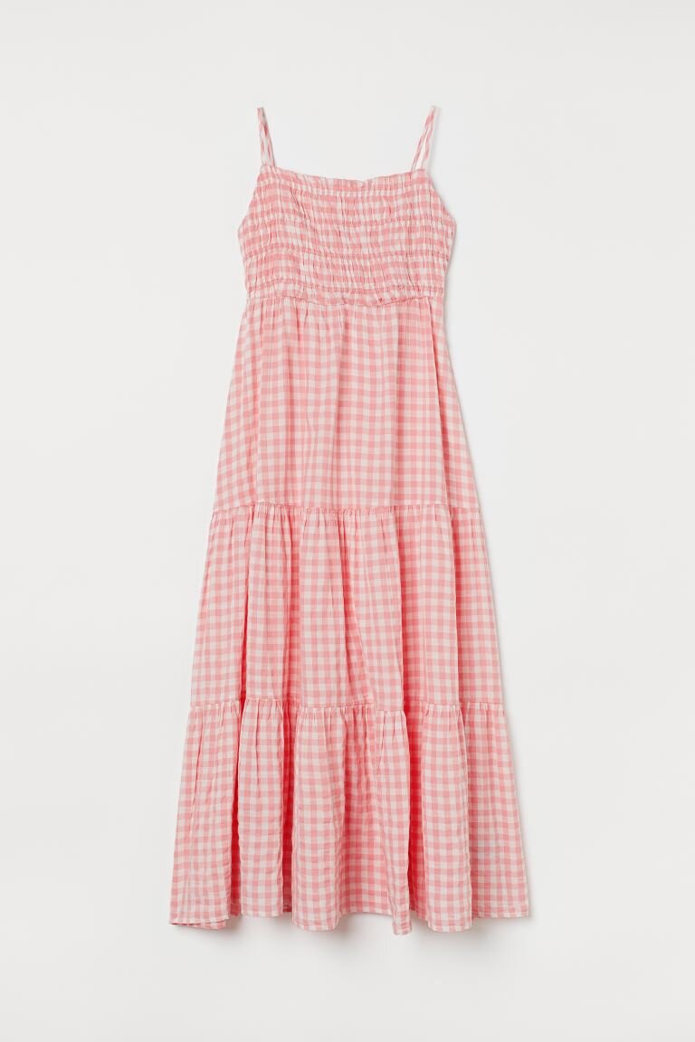 Pink Gingham Dress, $60