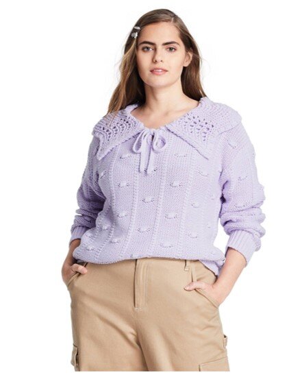 Lilac Sweater, $40