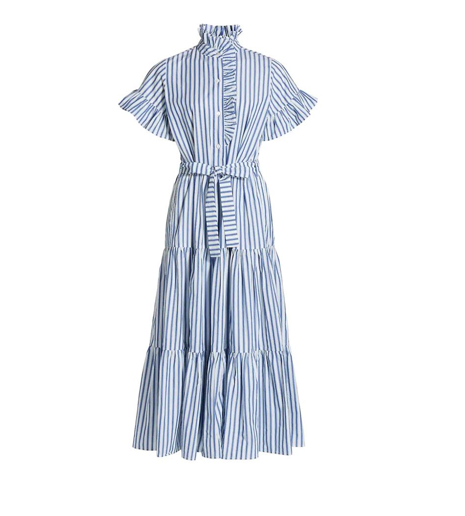 Victoria Striped Shirtdress, splurge