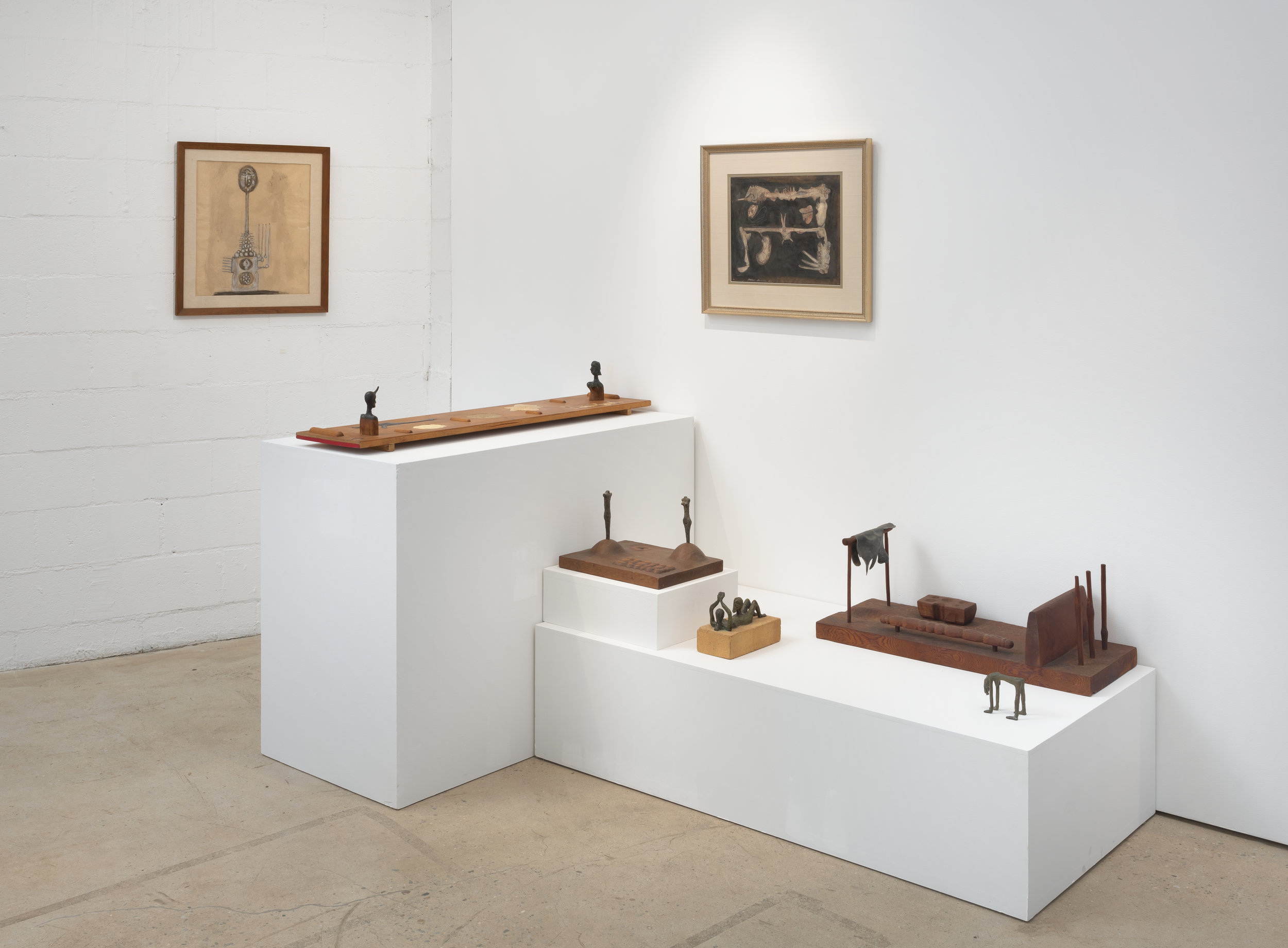 Installation view, Jeremy Anderson “Taking the World Apart is Easy, It is Getting it Back Together in an Acceptable Form that is Difficult,” the Landing, 2017