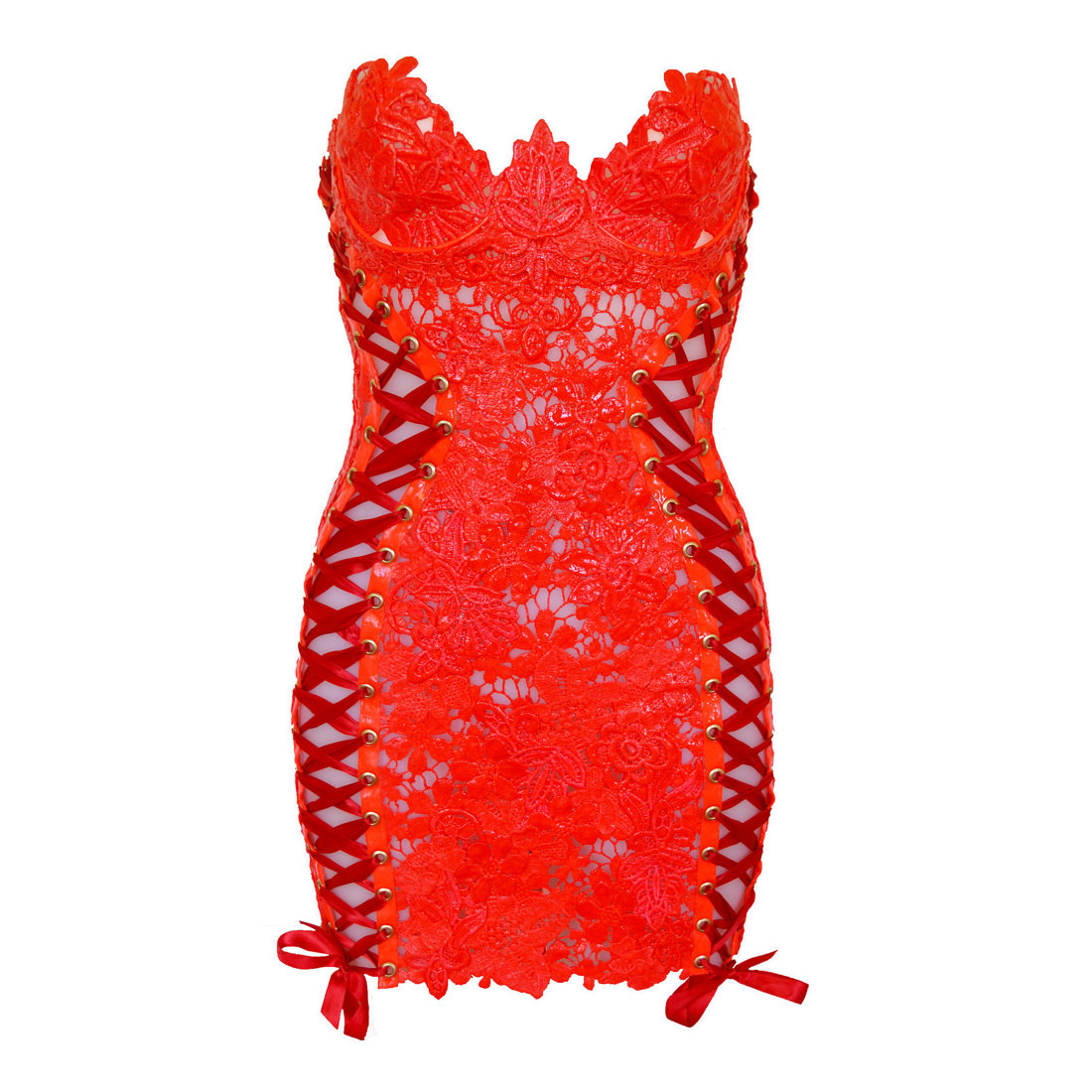 Corset Dress Red — ELISSA POPPY