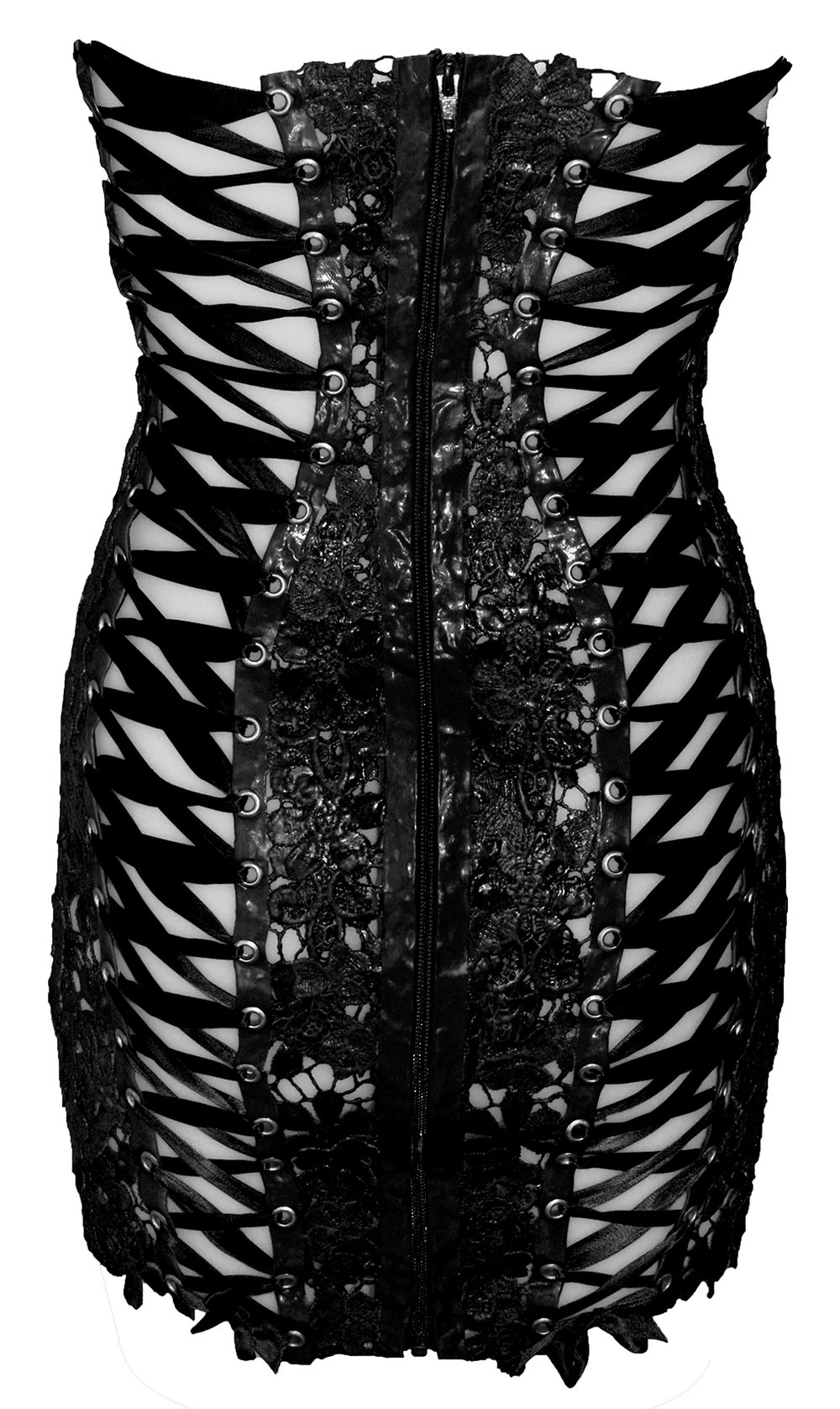 blue dress for baby girl Corset Latex Look