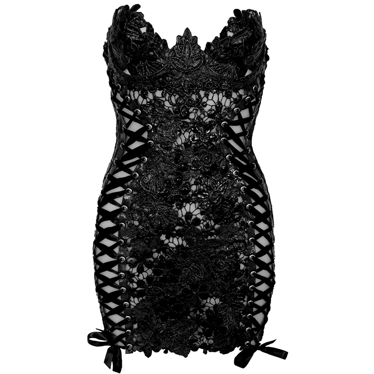 Corset Dress Black — ELISSA POPPY