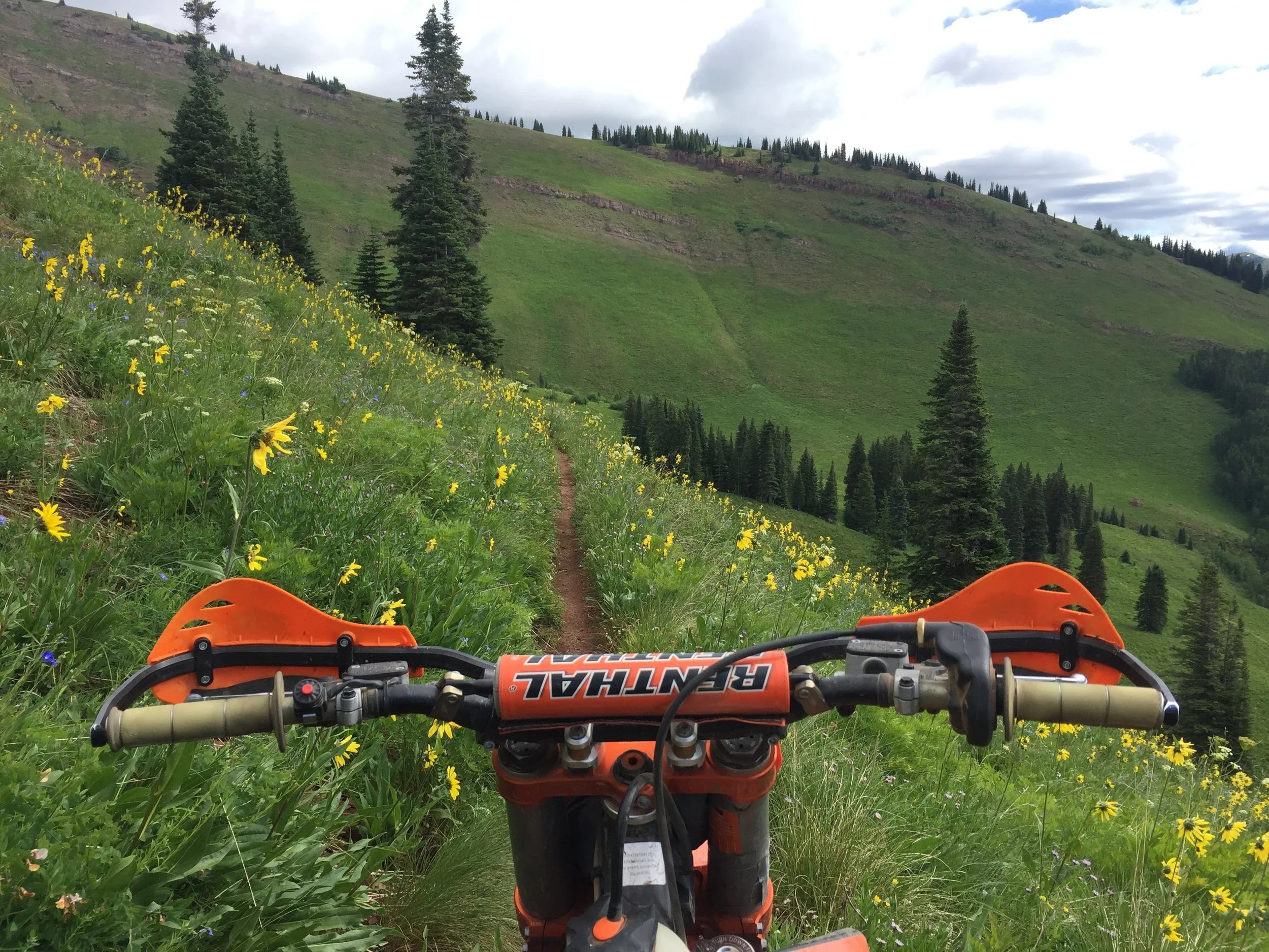 Views and trail like this really close to Crested Butte, Colorado