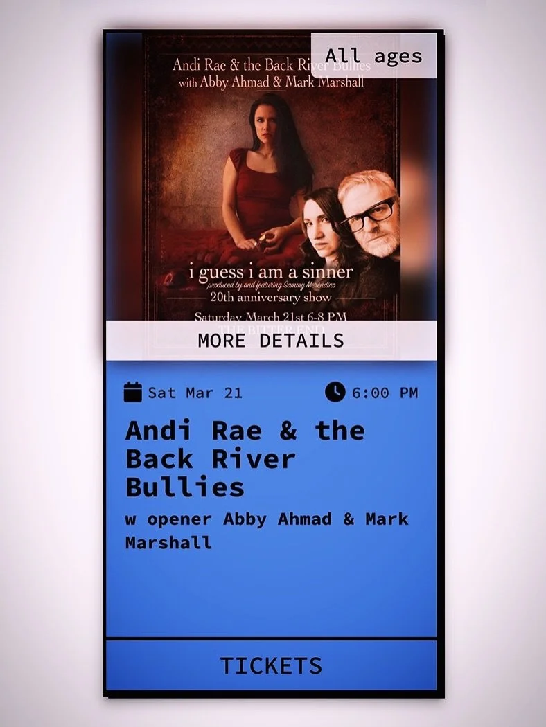 ONE WEEK FROM SATURDAY!! 
March 21st 6-8PM

I&rsquo;m not saying there are no seats left, but I am saying there have been seats sold and so mayyyybe if you wanna make sure you have a seat in the middle you might wanna go here and grab one:

https://b