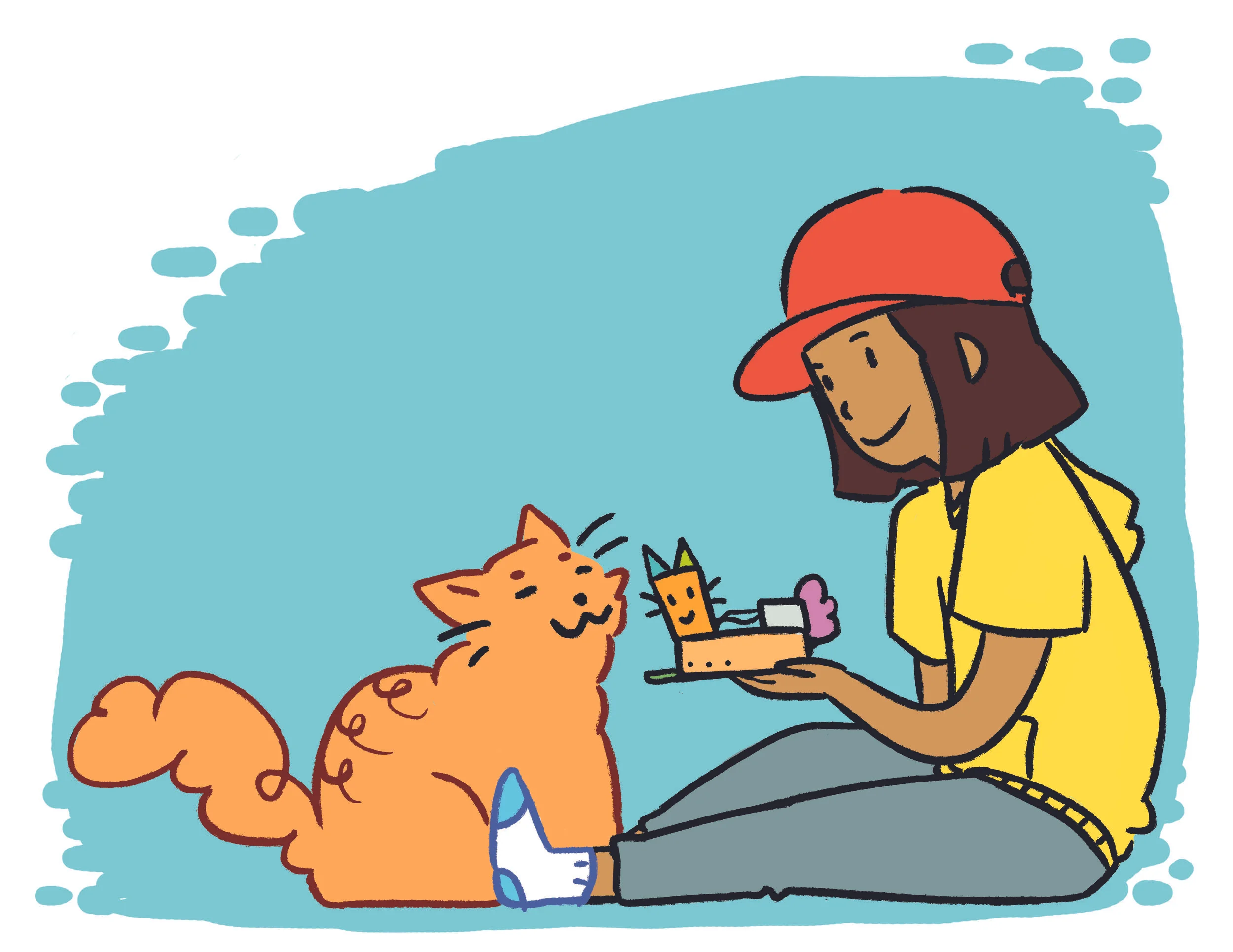 Page from "Tiny Robo Cat"