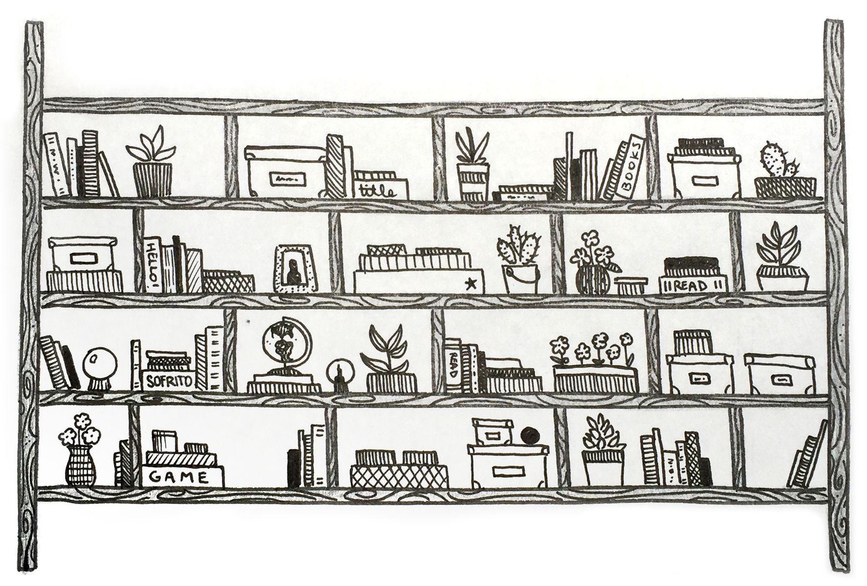 Community Bookcase featured at Sofrito Latin Cafe