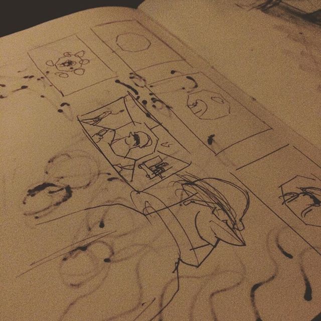 Sketch small, think big. #thumbnails #storyboards #sketchbook