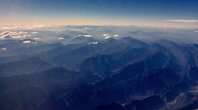 Mountains move like waves in an ocean... It just takes millions of years 😉. Flying over Mexico Xmas day. #mexico #picoftheday #iphonography #nature