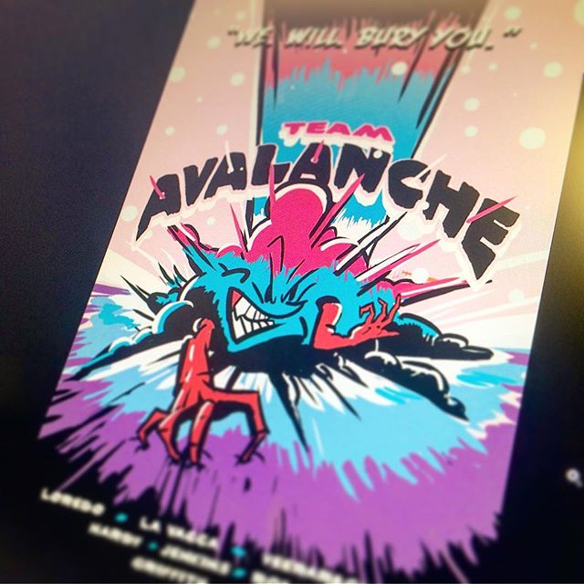 Team building. 😈 #wewillburyyou #design #illustration #poster #avalanche #goteam