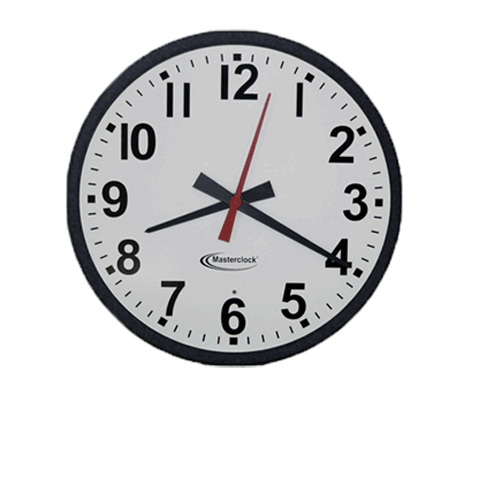 CLKTCD Series Time Code Analog Clocks - SMPTE, EBU & IRIG-B 15-inch (38 cm) — Masterclock, Inc.