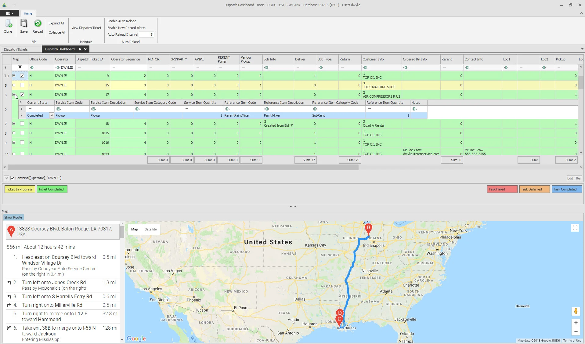 BASIS Dispatch Module