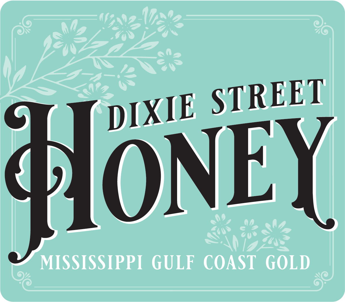Amy Darlene Logo Dixie Street Honey Mississippi Gulf Coast Gold