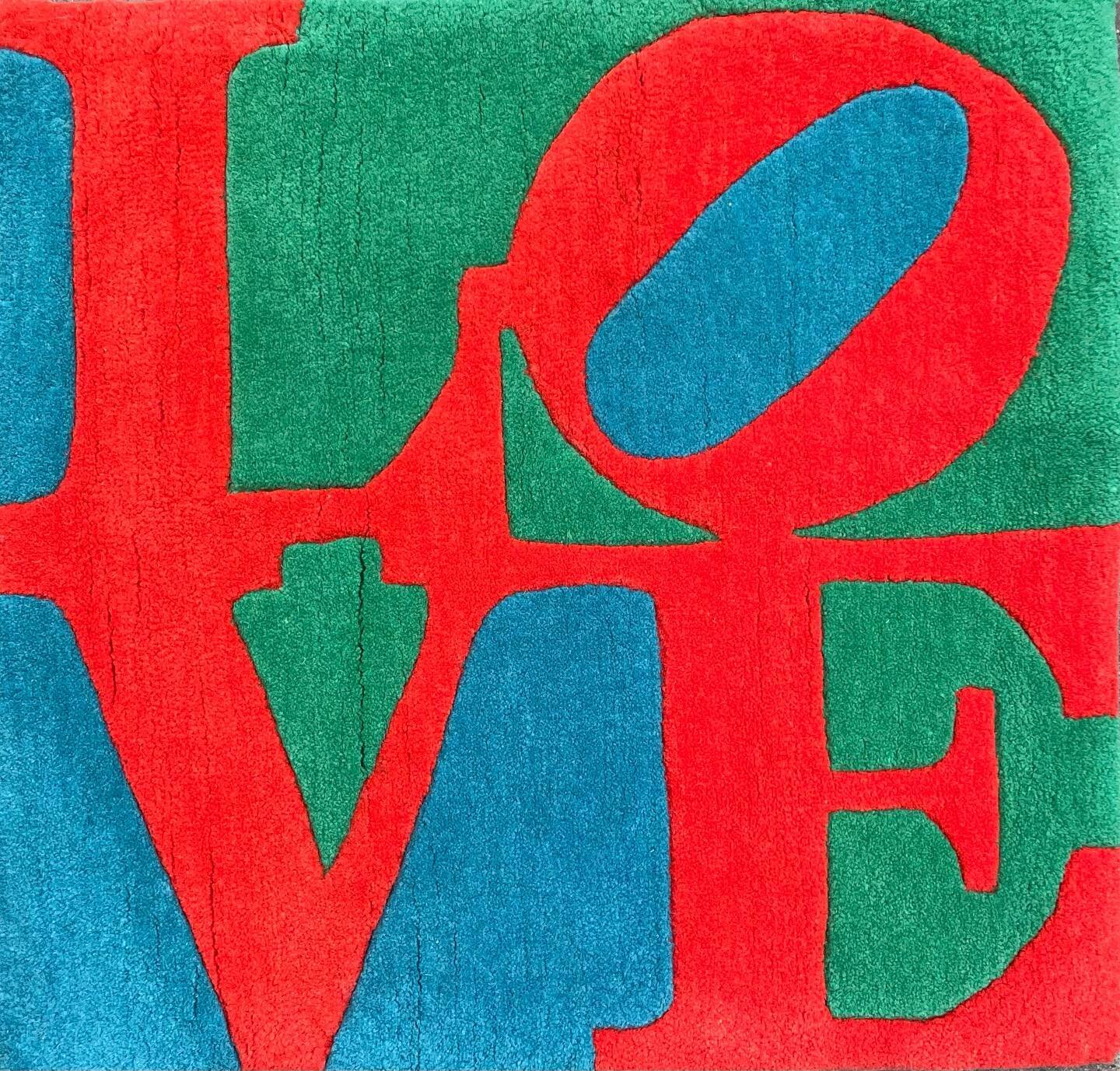 Robert Indiana Rugs &bull; Made by Master Artist Rugs &bull; 24&rdquo; x 24&rdquo; &bull; $495 
&bull;
&bull;
&bull;
&bull;
#robertindiana #rug #carpet #masterartist #love #artist #museum #gallery #deaign #interiordesign #decor #apartment #nycapartme