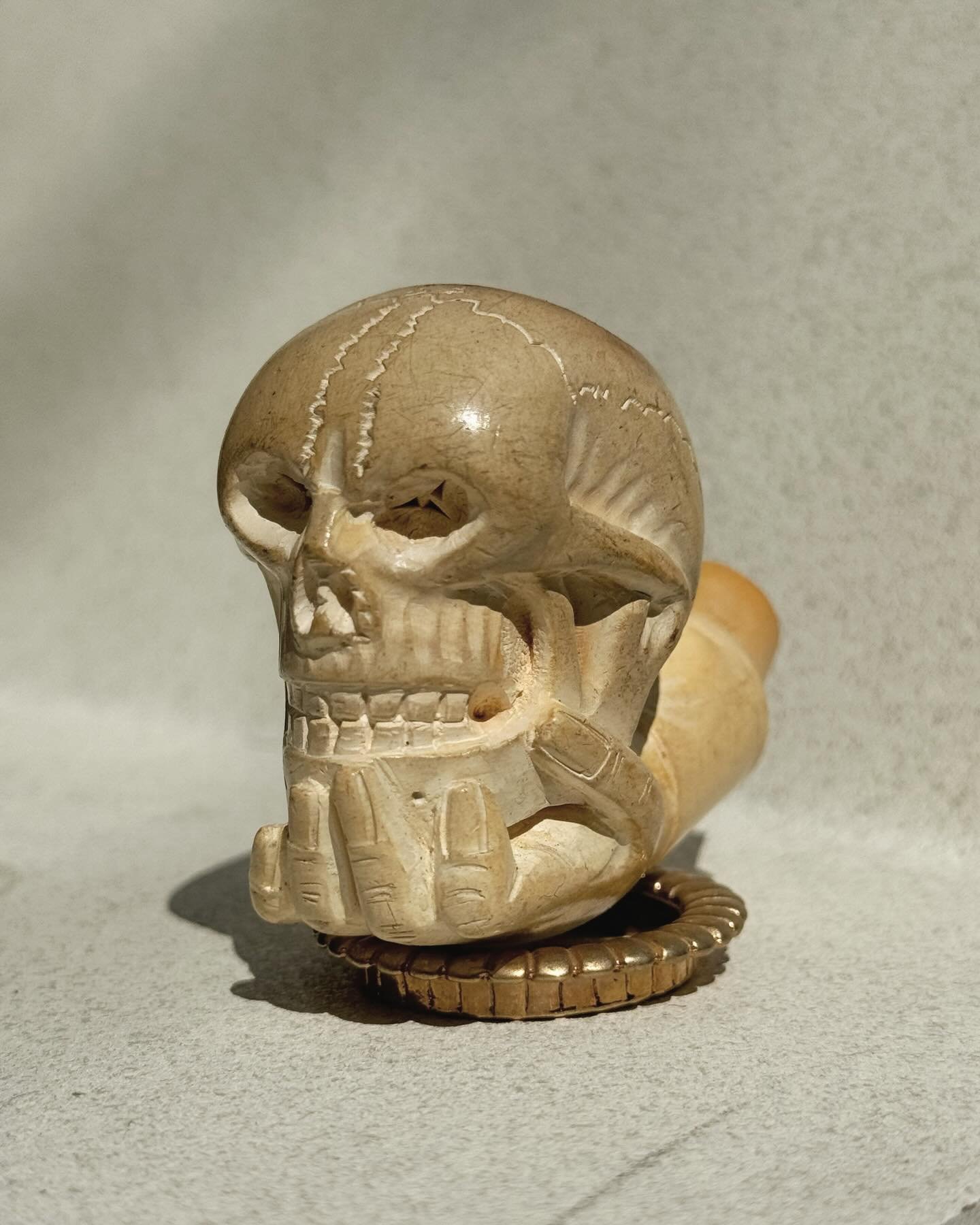 Antique Hand Carved Meerschaum Pipe &bull; Missing Mouthpiece &bull; 2 1/2&rdquo; long &bull; SOLD
&bull;
&bull;
&bull;
&bull;
#pipe #smoke #tobacco #meerschaum #meerschaumpipe #skull #carved #antique #handmade #tobacconist #oneofakind #hand #hold #d