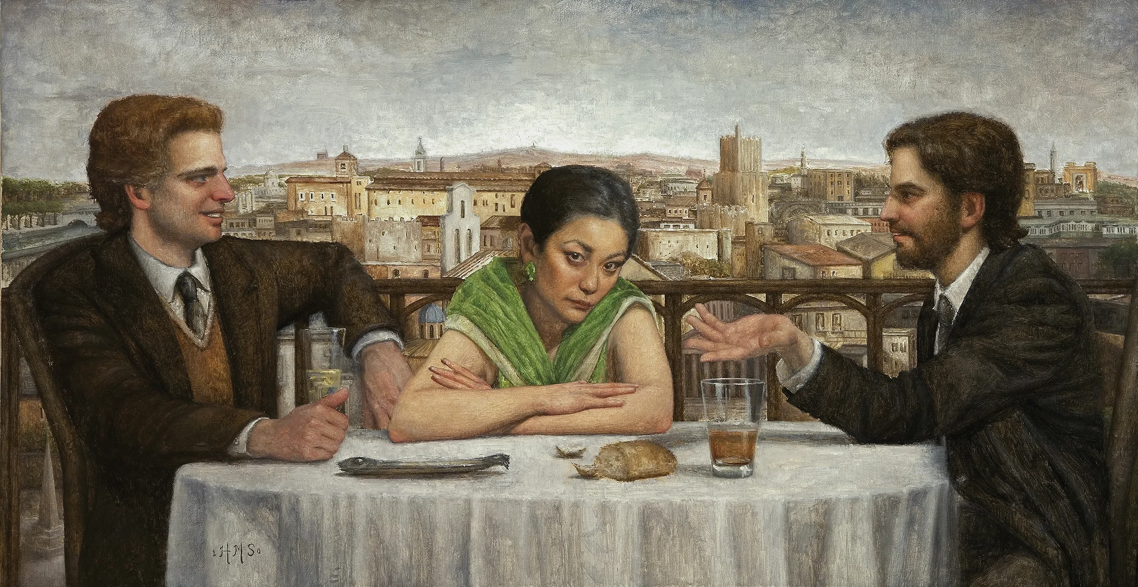 Self-Portrait Across the Table