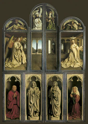 The magnificent Ghent Altarpiece (closed view)